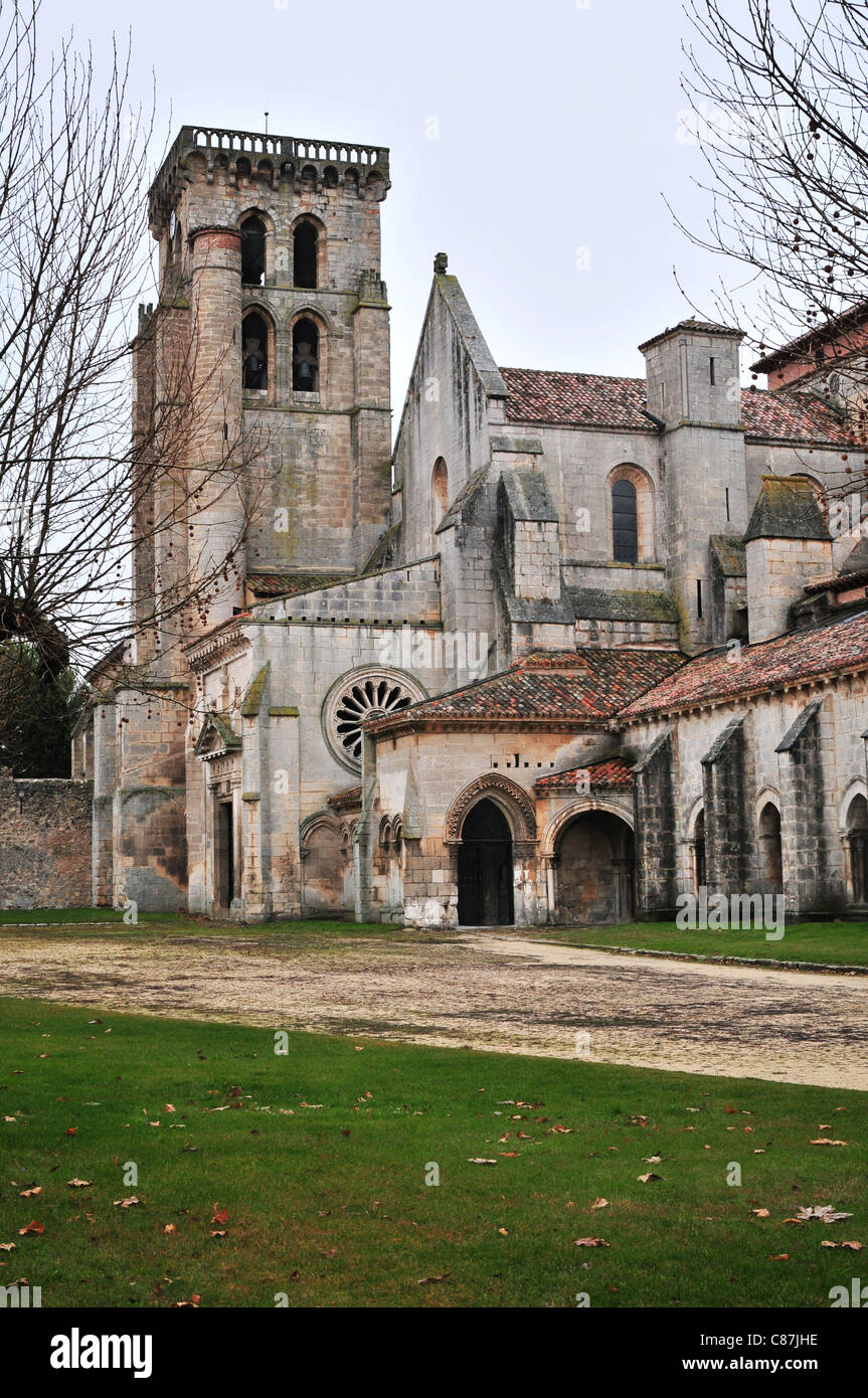 Abtei von Santa María la Real de Las Huelgas Kirche außen Stockfoto