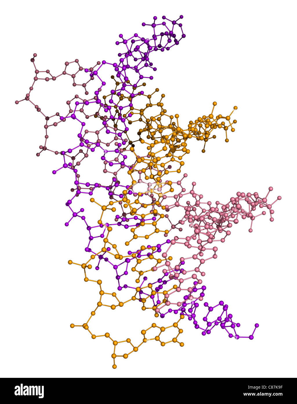 Triple Helix DNA-Molekül Stockfoto