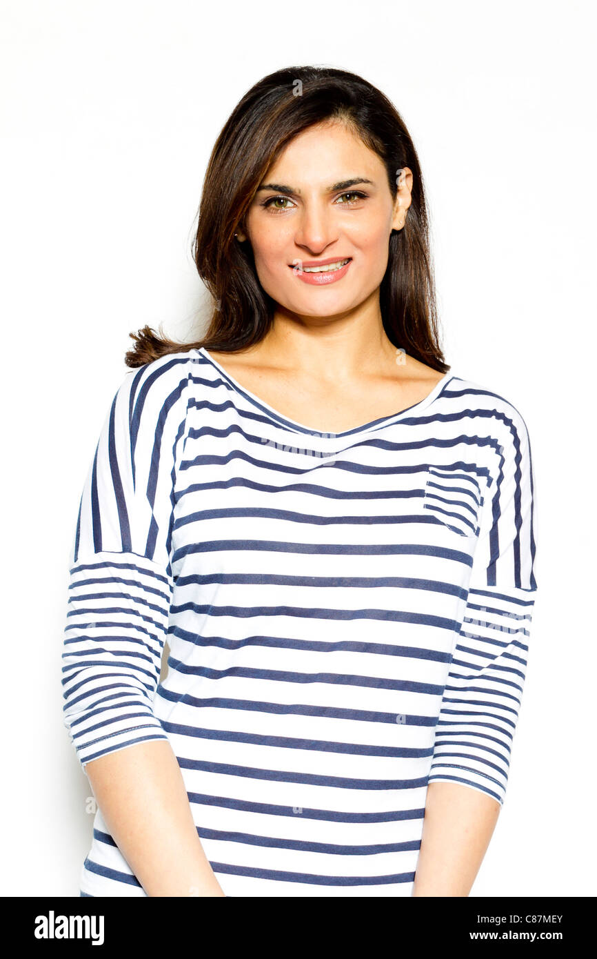 Ausdrucksstarken ethnischen Mädchen Stockfoto