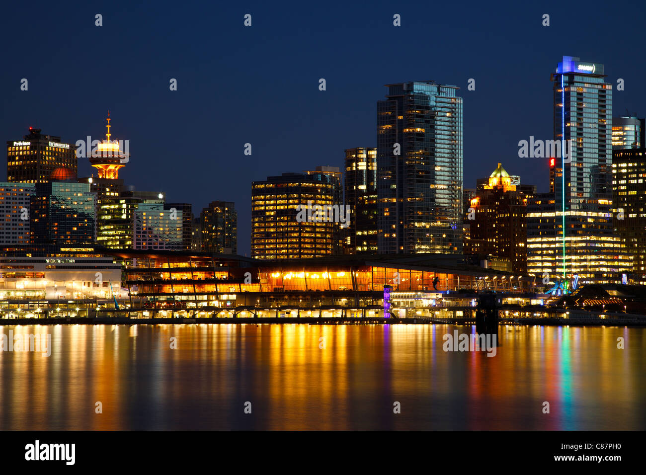 Skyline von Vancouver und Coal Harbour Stockfoto