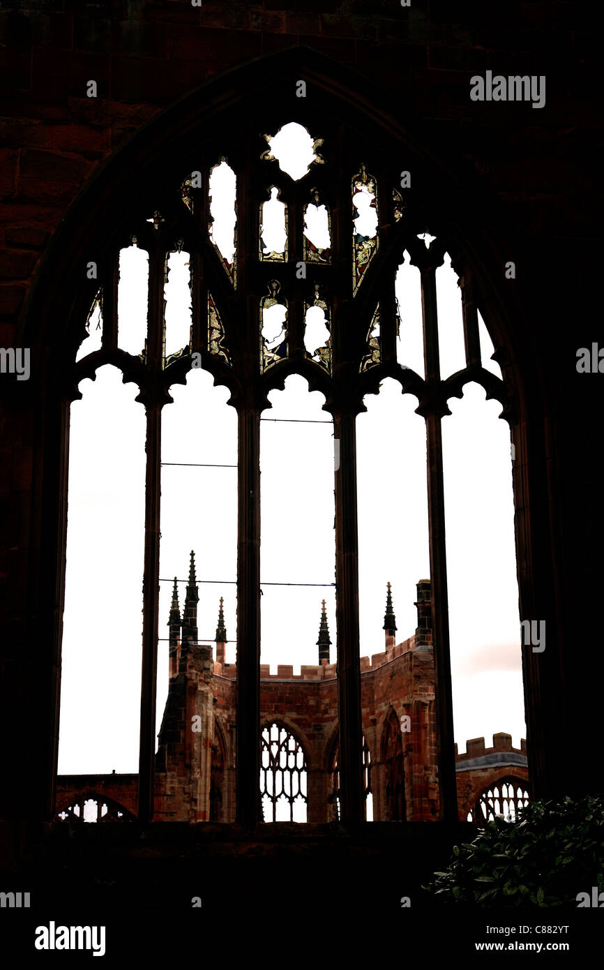 Coventry Cathedral Ruine Stockfoto