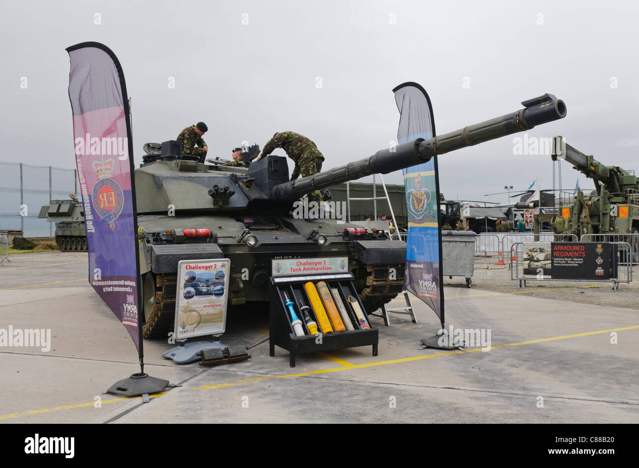 Challenger 2 tank Stockfoto