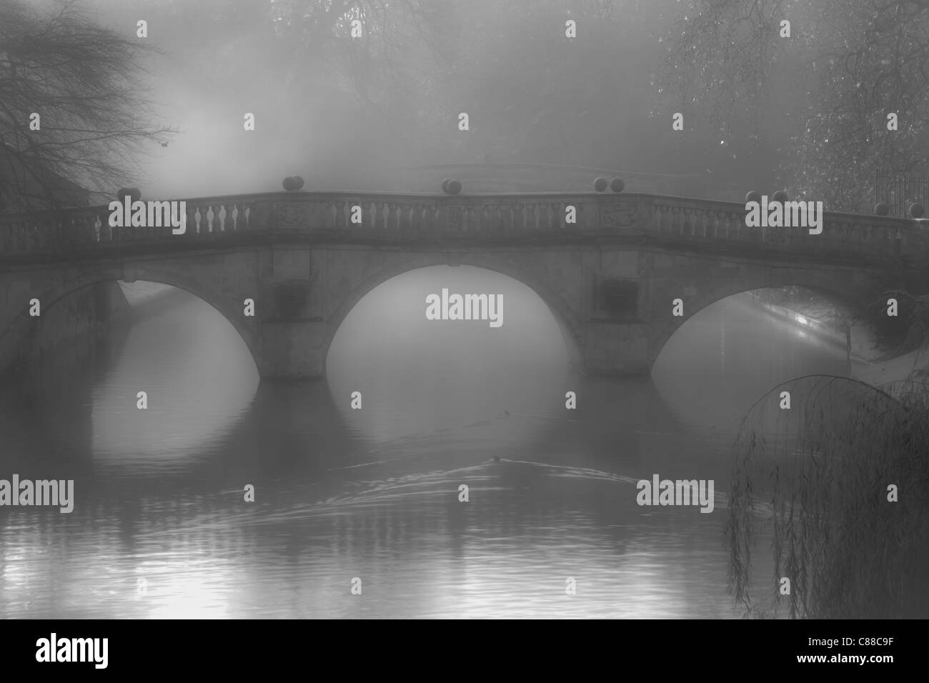 Brücke von Clare College, Cambridge Stockfoto