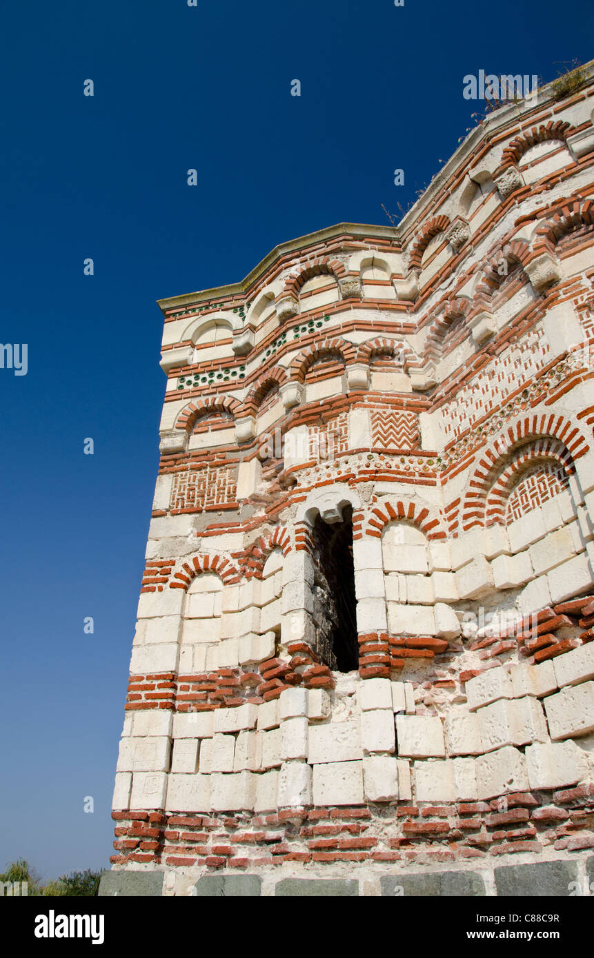 Bulgarien, Nessebar (aka Nessebar oder Nessebar). St. John Aliturgetos (ungeheiligten) Kirche. Stockfoto