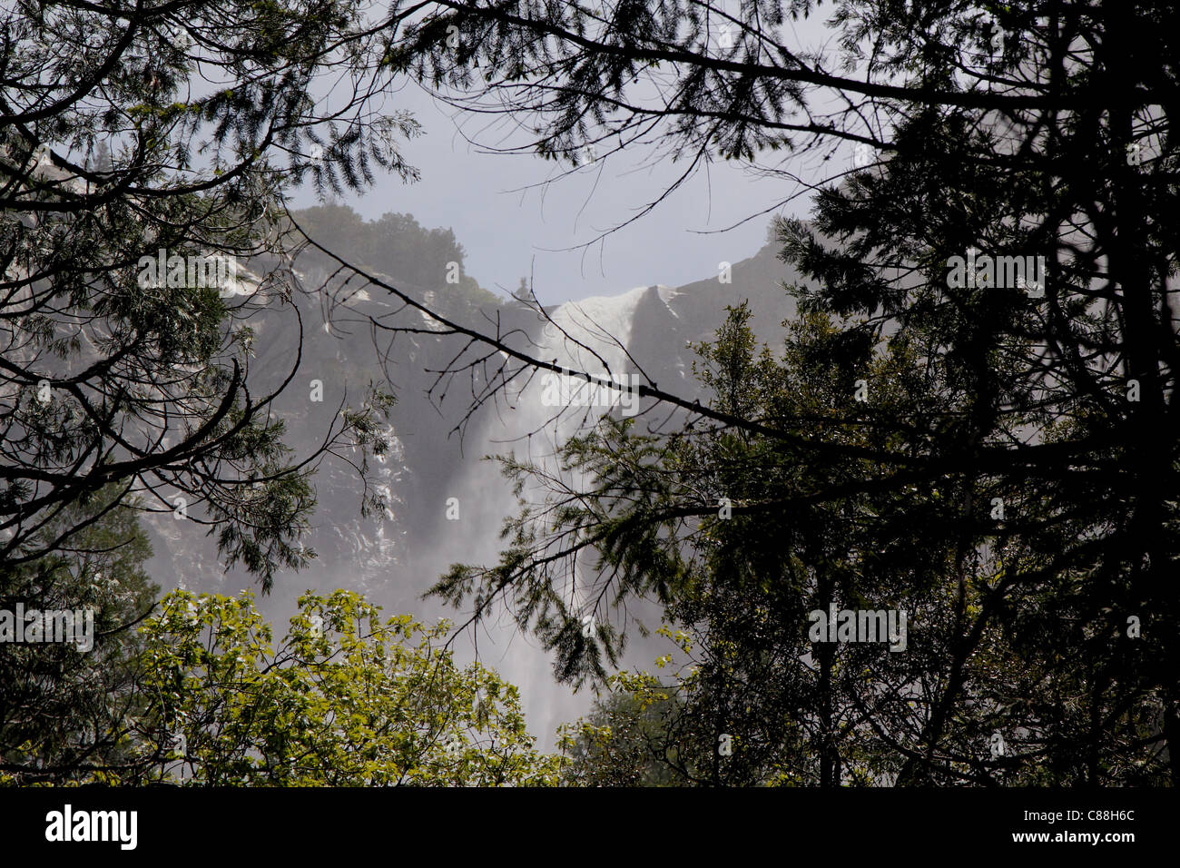 Bridal Vale Falls, Yosemite-Nationalpark, die Berge der Sierra Nevada, Kalifornien Stockfoto