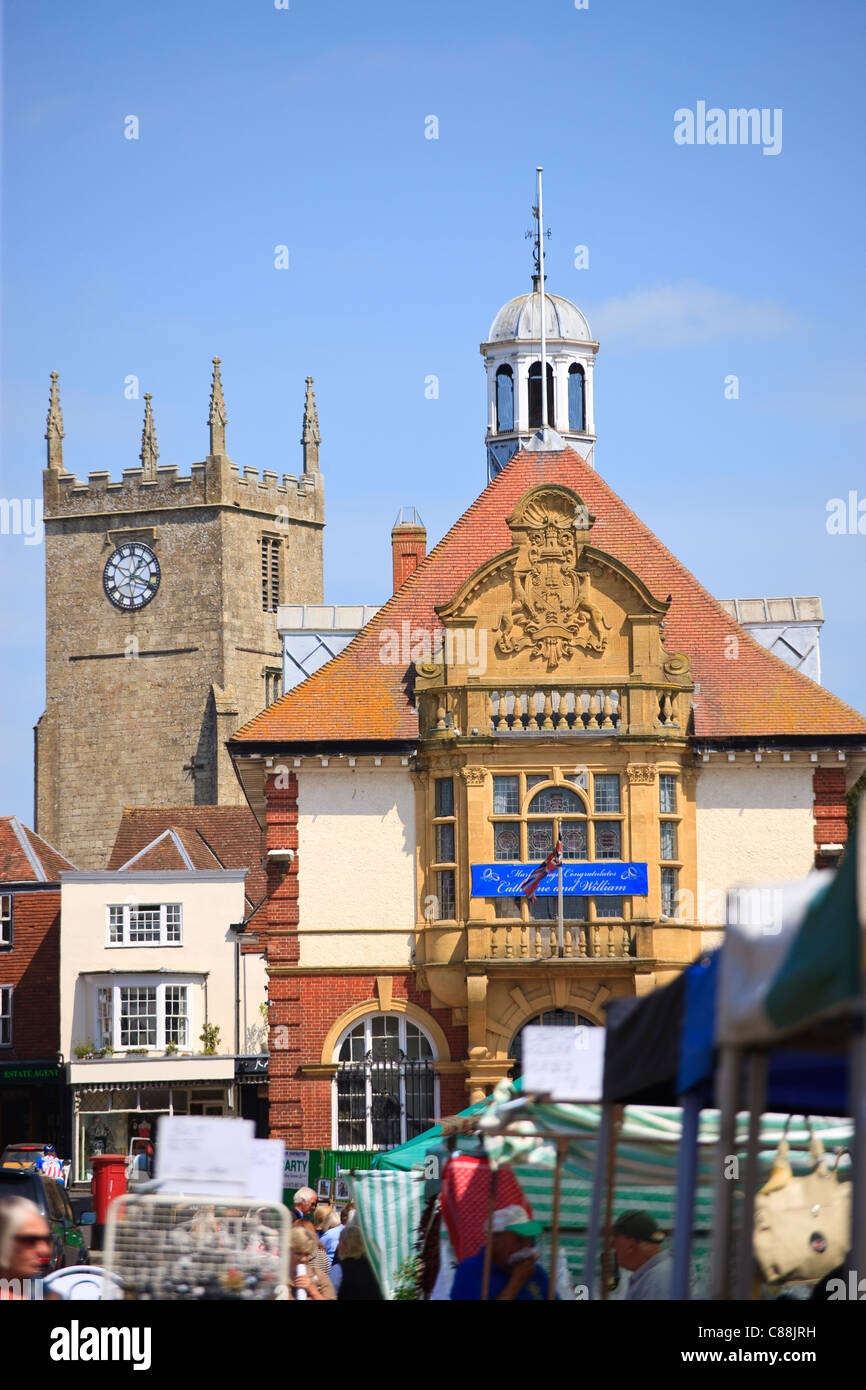 Rathaus Marlborough Wiltshire England Stockfoto