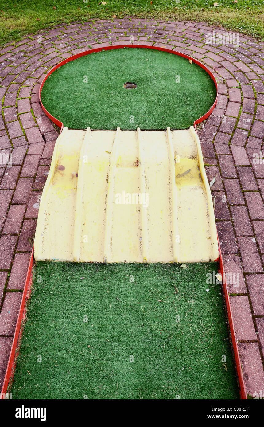 Golf-Ausbildung Boden. Lernen Sie die Aristokratie Spiel spielen. Stockfoto