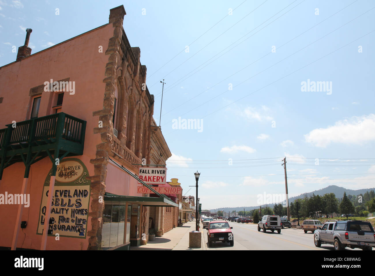 Main Street, Hot Springs, South Dakota, USA Stockfoto