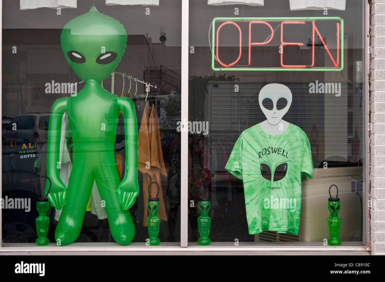 Geschenk-Shop in Roswell, New Mexico, USA Stockfoto