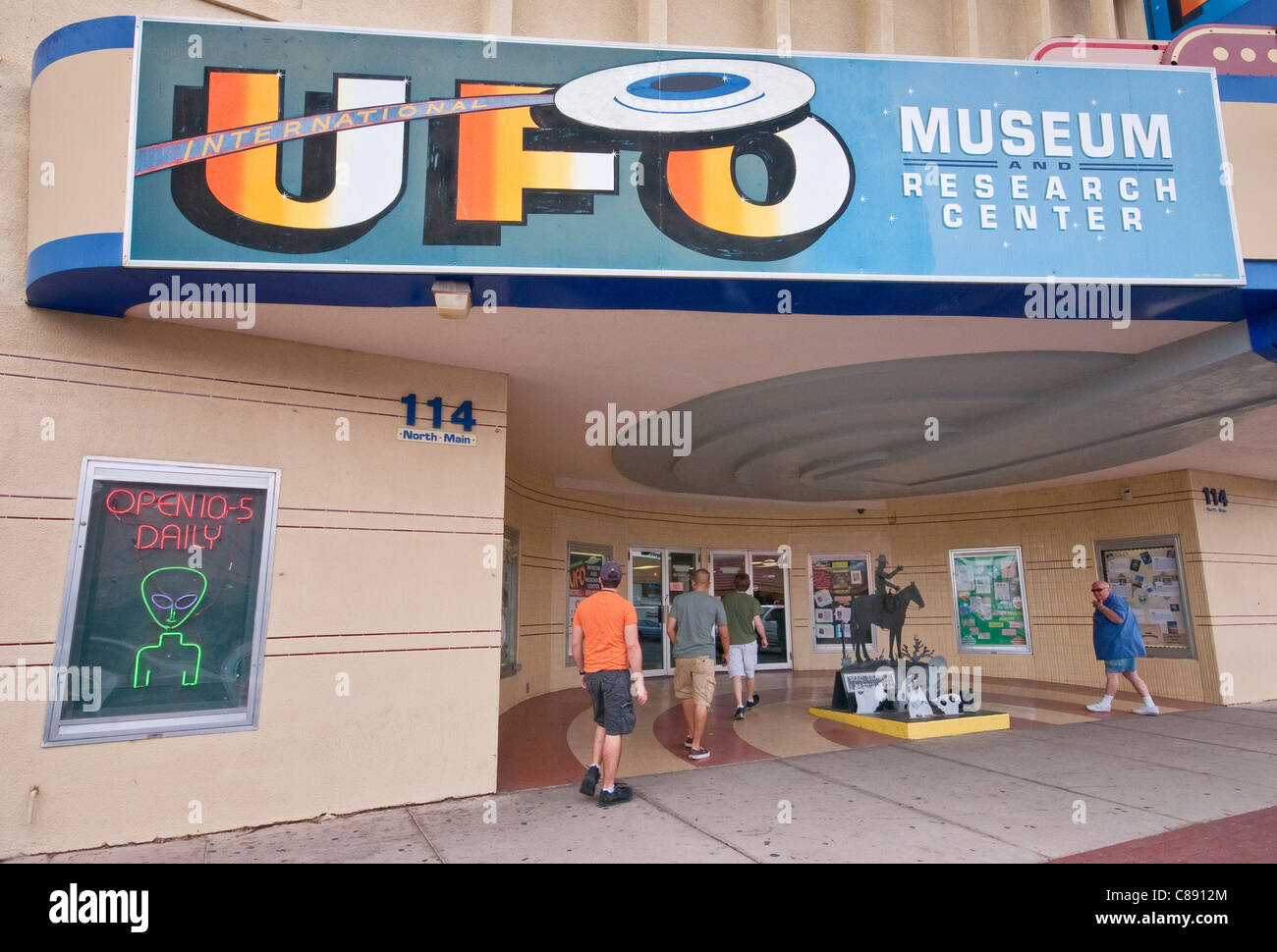 UFO-Museum in Roswell, New Mexico, USA Stockfoto