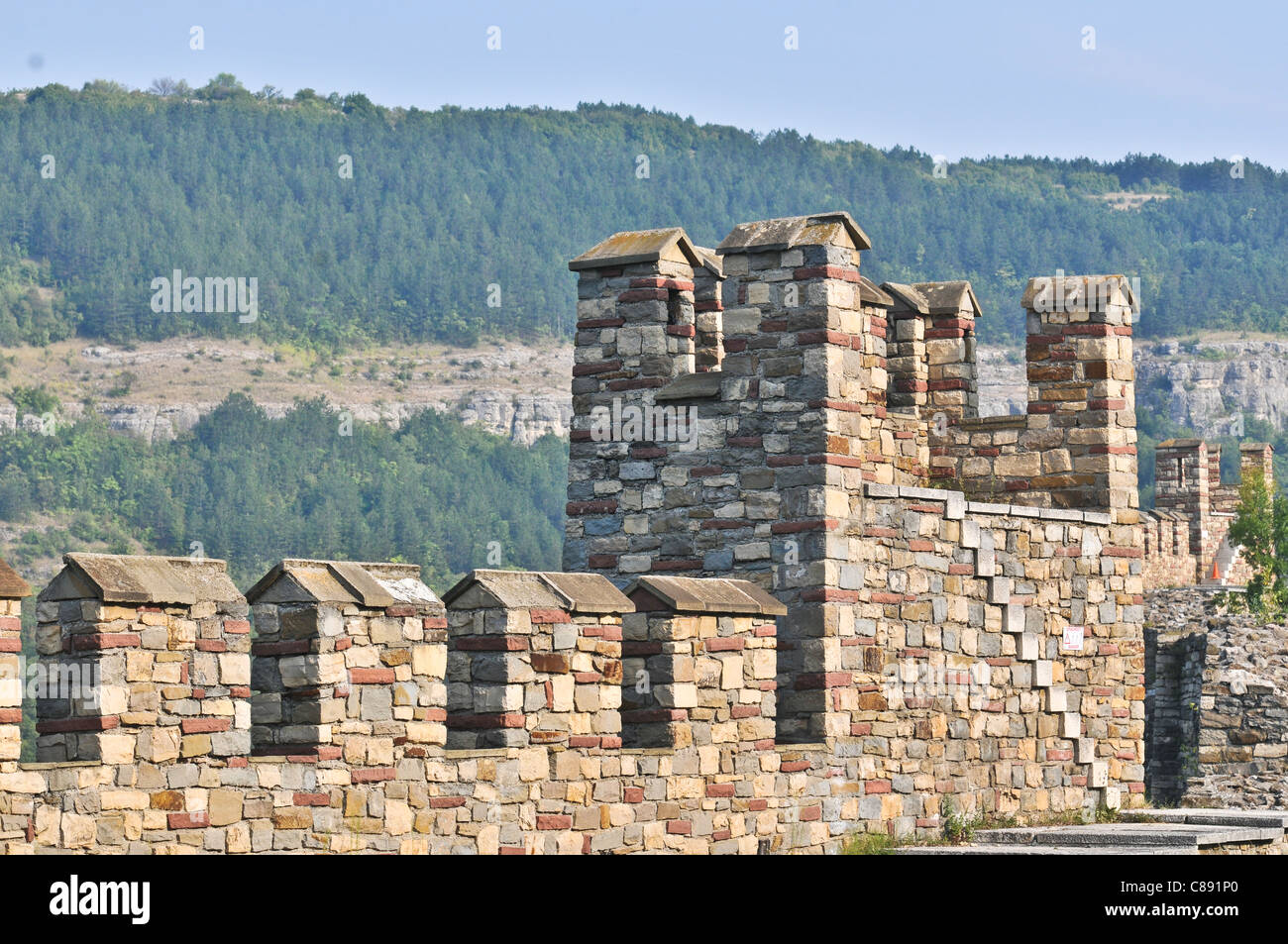 Mittelalterliche Festung Zarewez in Veliko Tarnovo, Bulgarien Stockfoto