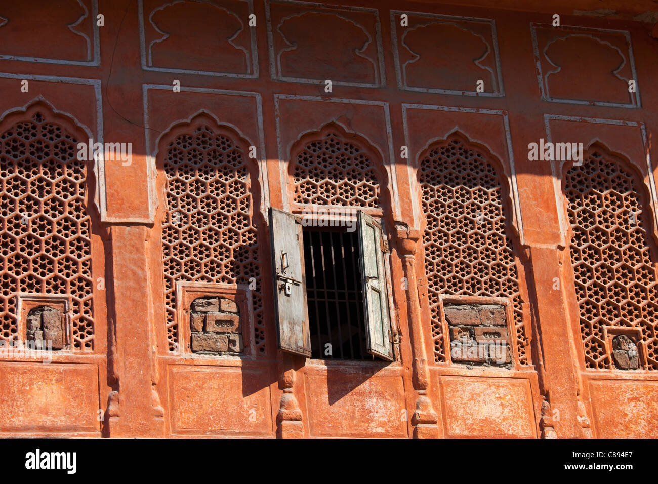 Der Harem Zenana Deorhi im The Maharaja von Jaipur Moon Palace in Jaipur, Rajasthan, Indien Stockfoto