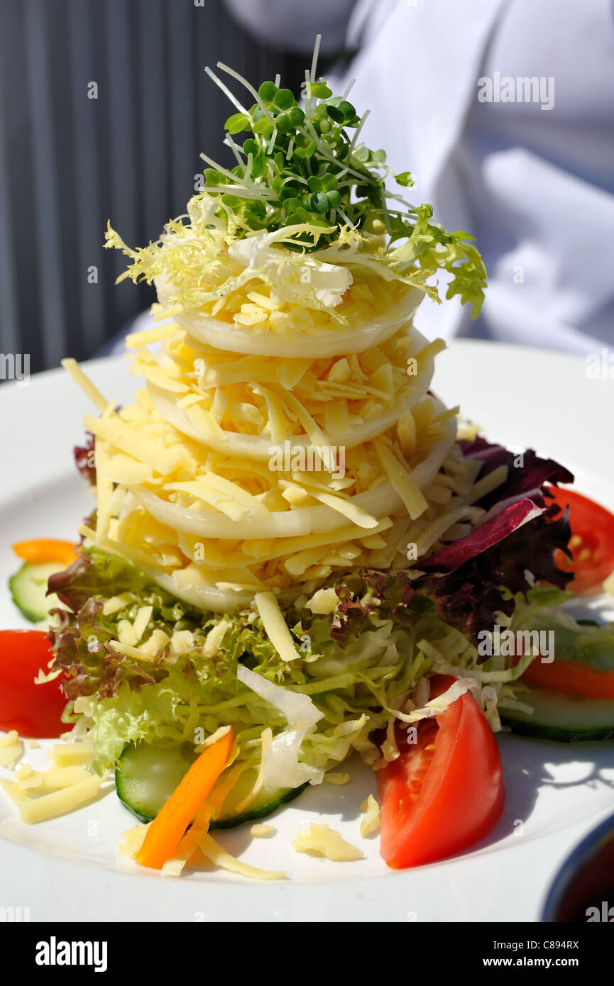 Käse-Salat Stockfoto