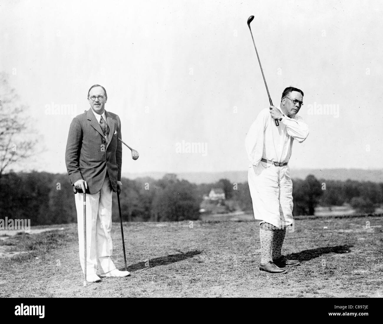 Weltkrieg deaktiviert altgediente Helden trotz ihres Handicaps Golfen Stockfoto