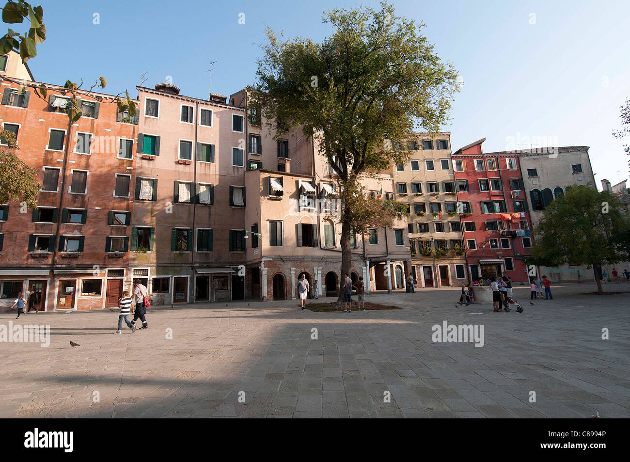Das hebräische Ghetto in Venedig Stockfoto