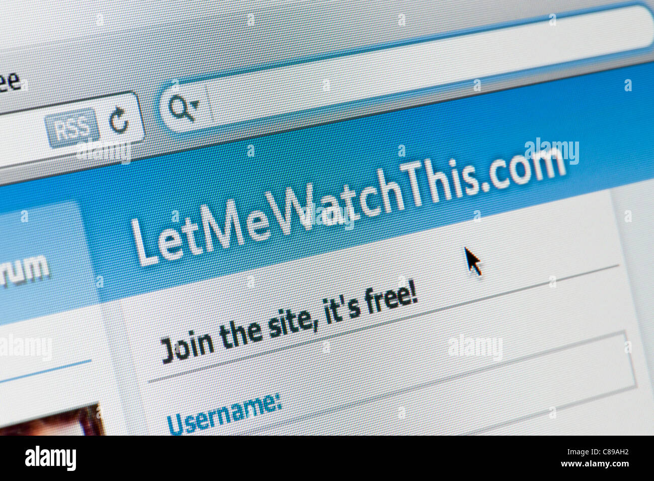 Nahaufnahme des lassen mich Watch This Logos wie auf ihrer Website zu sehen. (Nur zur redaktionellen Verwendung: print, TV, e-Book und redaktionelle Webseite). Stockfoto