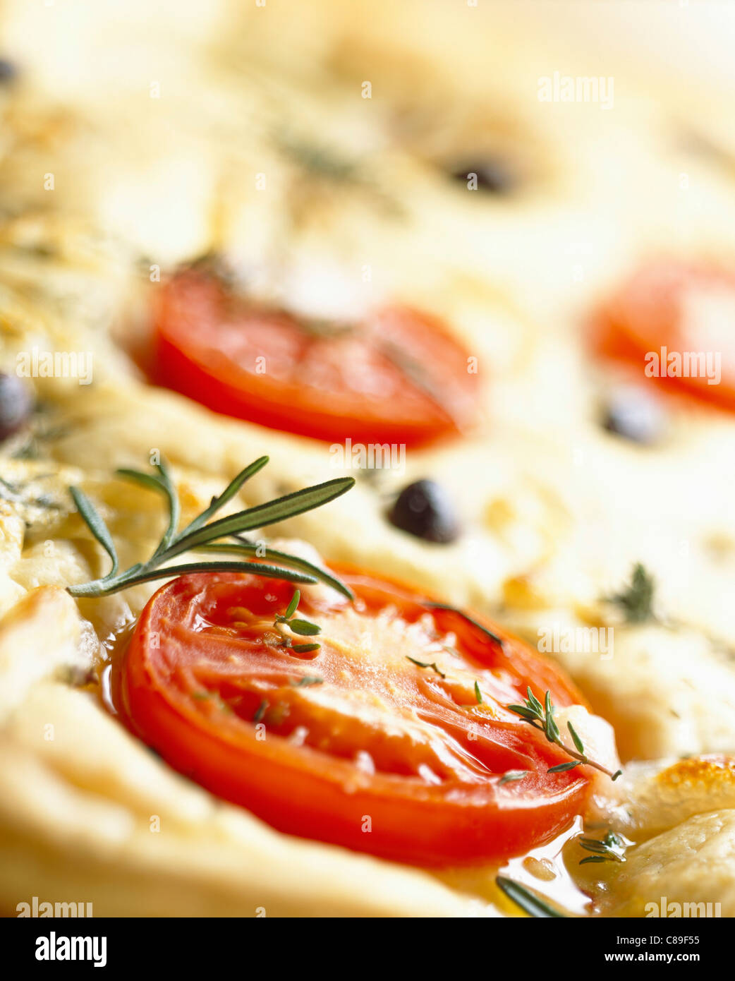 Tomaten pizza Stockfoto