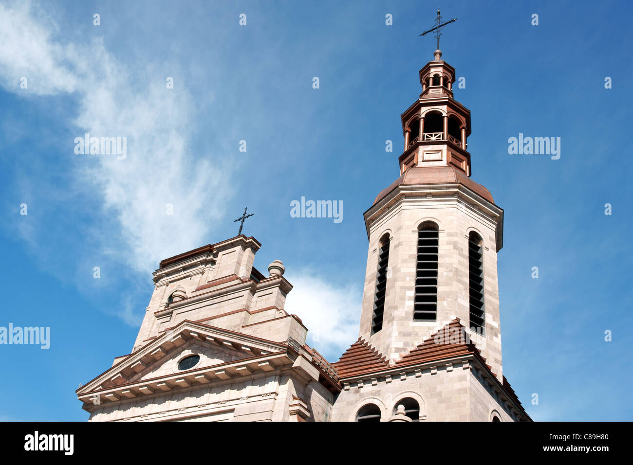 Basilika Notre-Dame de Québec-Kathedrale in Quebec City, Kanada Stockfoto