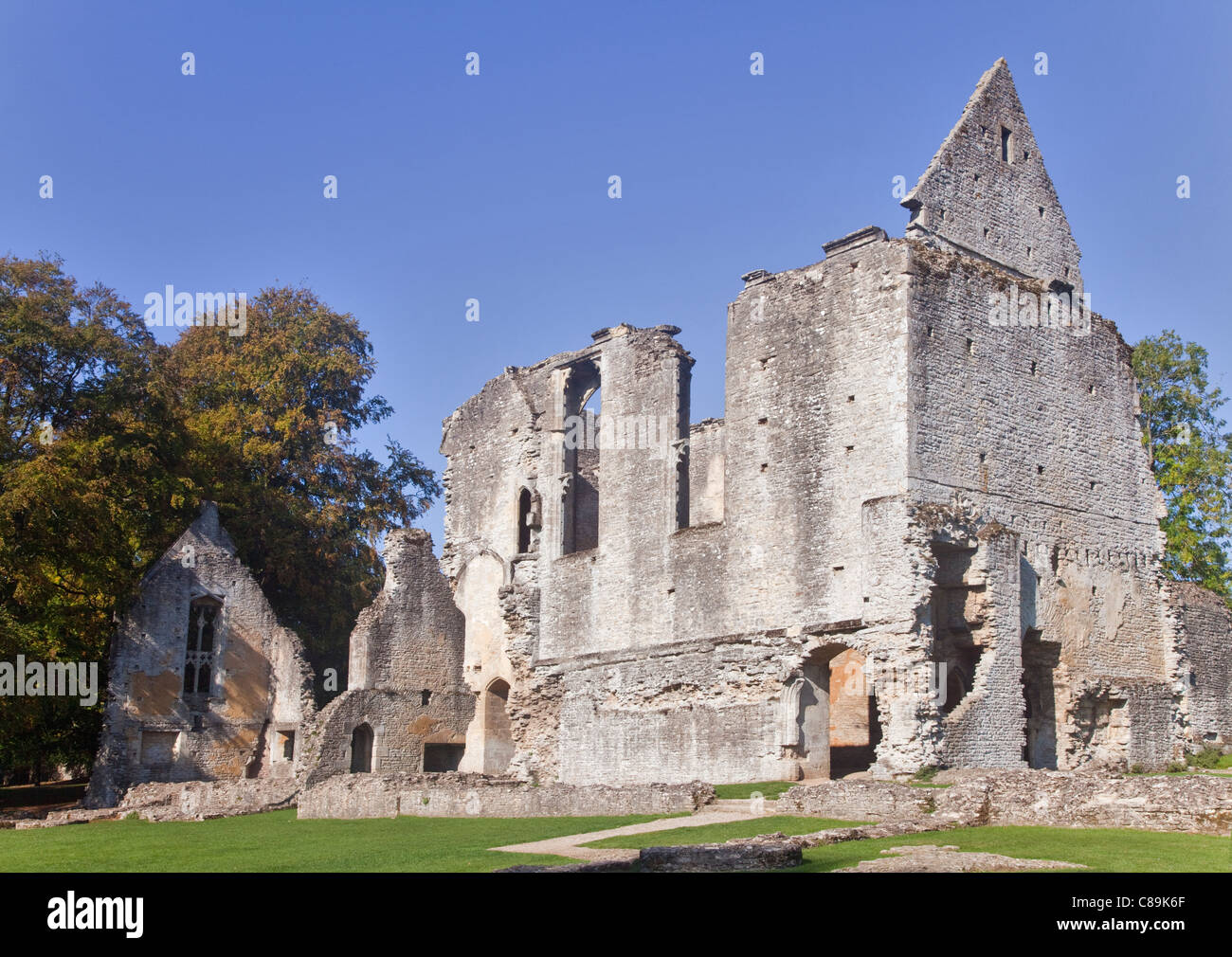 Minster Lovell Hall Ruinen, Minster Lovell, Oxfordshire, England Stockfoto