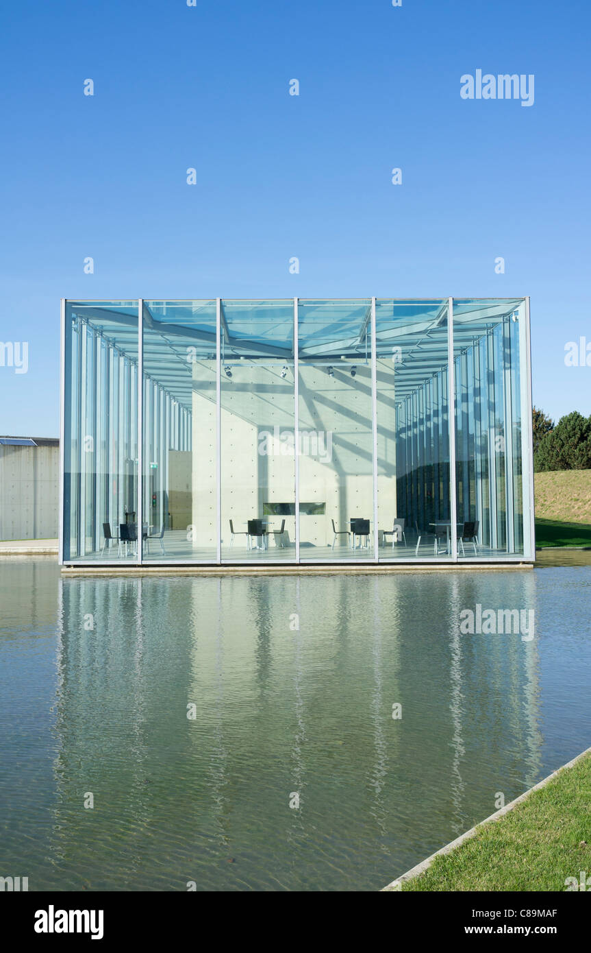 Langen Foundation Kunstmuseum, entworfen von Tadao Ando in Hombroich in Neuss in Deutschland Stockfoto