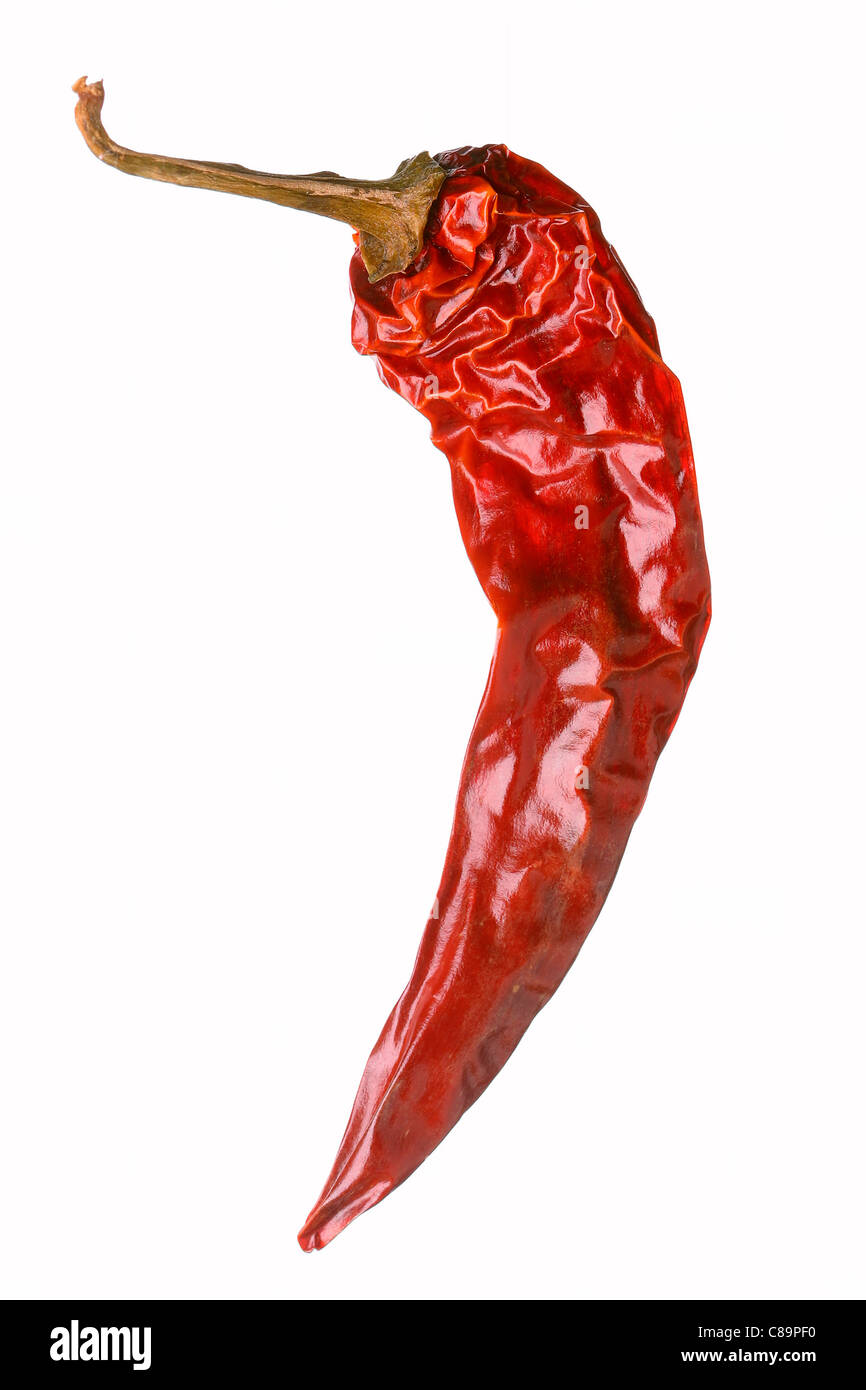 Getrocknete rote Chilischote Stockfoto