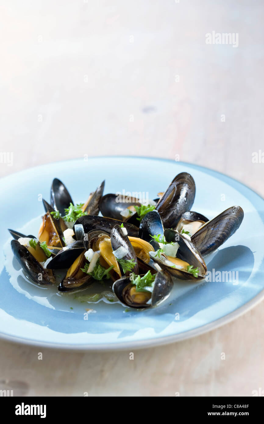 Muscheln Marinières Stockfoto