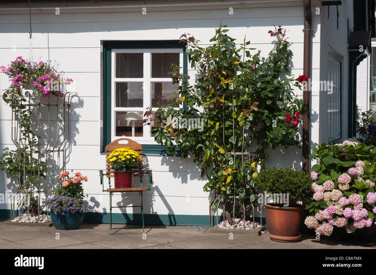 Friesische Haus, Wyk auf Föhr, Nordfriesischen Inseln, Nordsee, Nordfriesland, Schleswig-Holstein, Deutschland, Europa Stockfoto