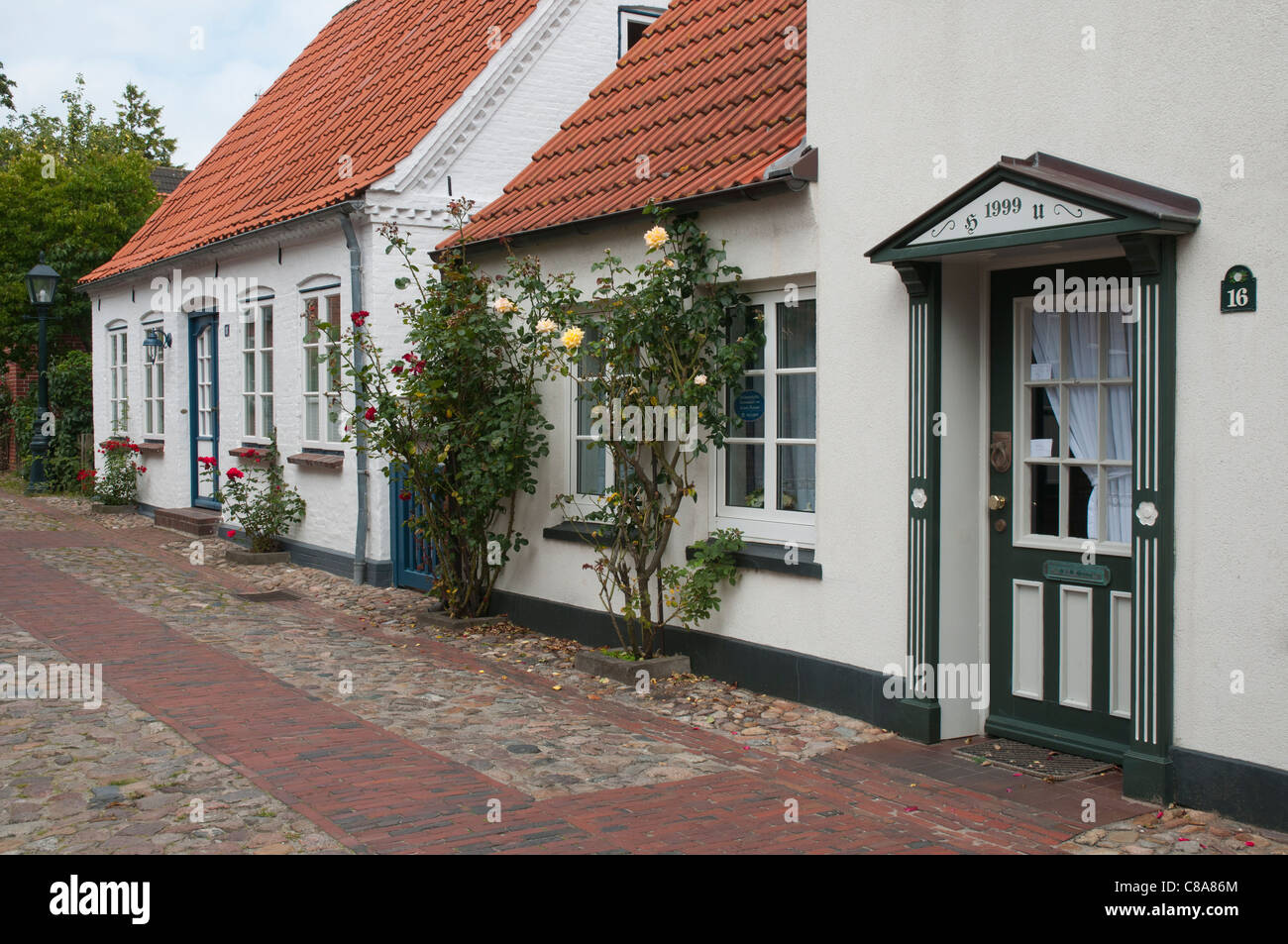 Friesische Haus, Wyk auf Föhr, Nordfriesischen Inseln, Nordsee, Nordfriesland, Schleswig-Holstein, Deutschland, Europa Stockfoto