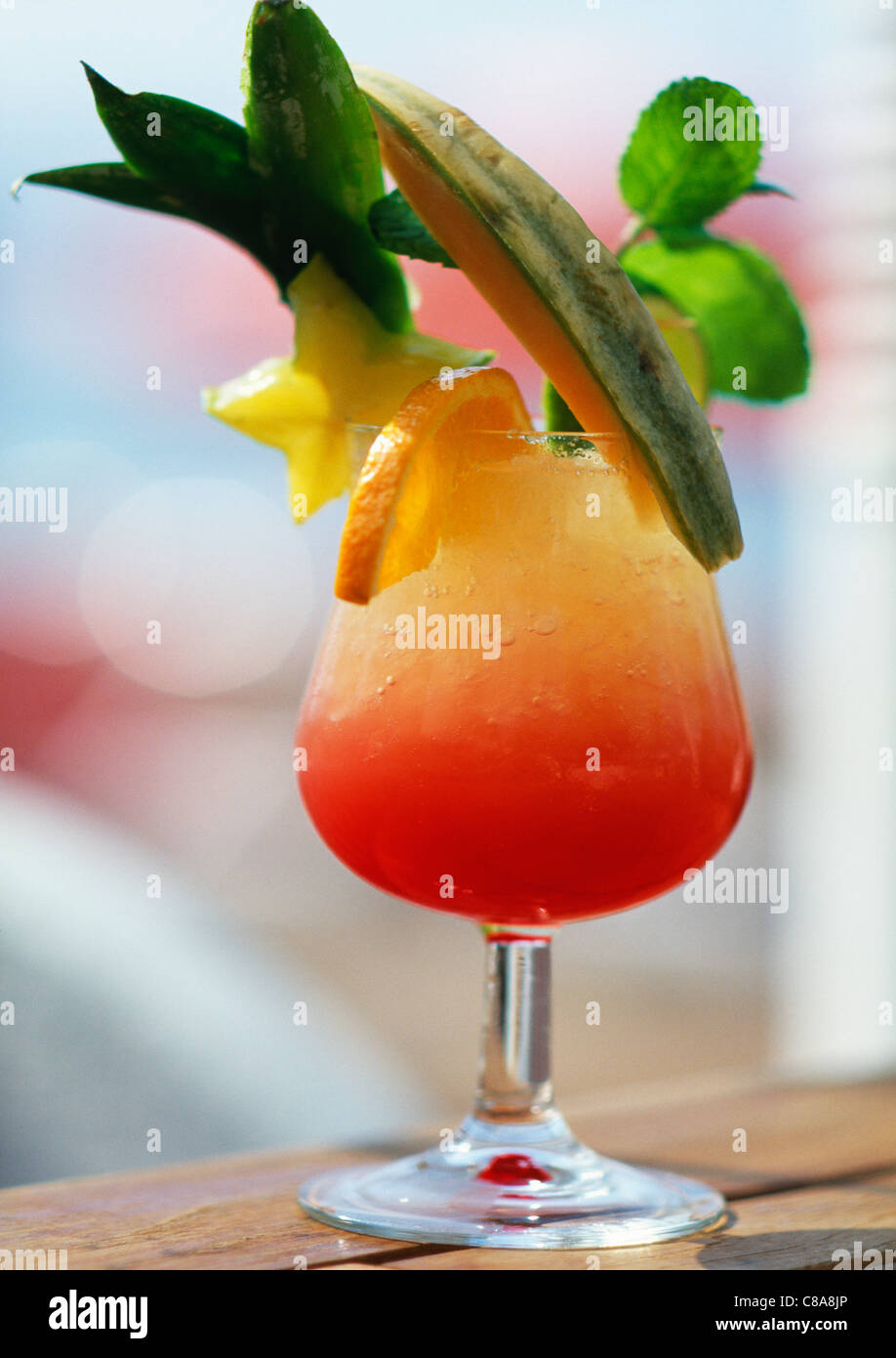 Frucht-cocktail Stockfoto