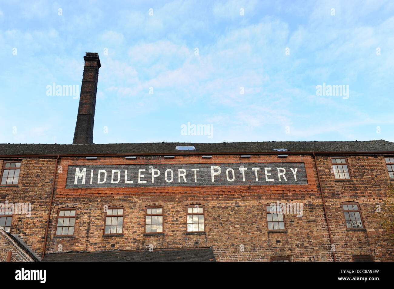 Middleport Keramik arbeitet Burgess Dorling & Leigh Ltd Burleigh Burslem Stoke-on-Trent Uk Stockfoto