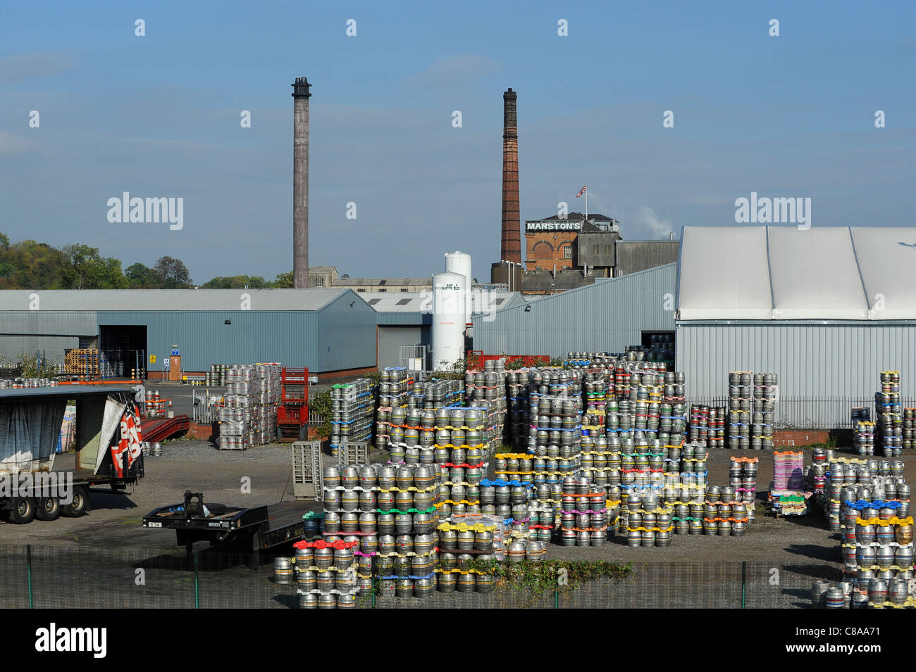 Marston es Brauerei bei Burton-on-Trent, Staffordshire England Uk Stockfoto