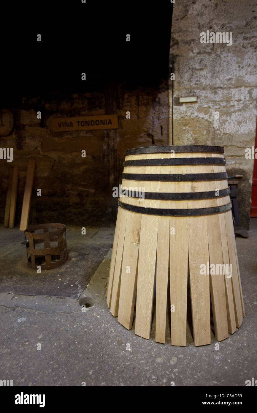 Viña Tondonia Bodega neue Eiche Küferei, in Haro La Rioja Spanien 110568 Spain Stockfoto