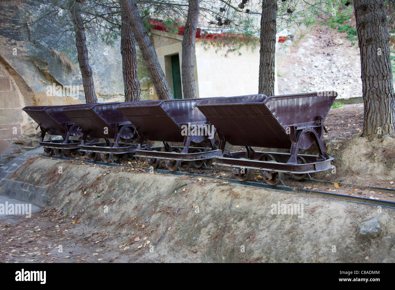 Viña Tondonia Bodega, Wagen zum sammeln, in Haro La Rioja Spanien 110589 Spain Stockfoto