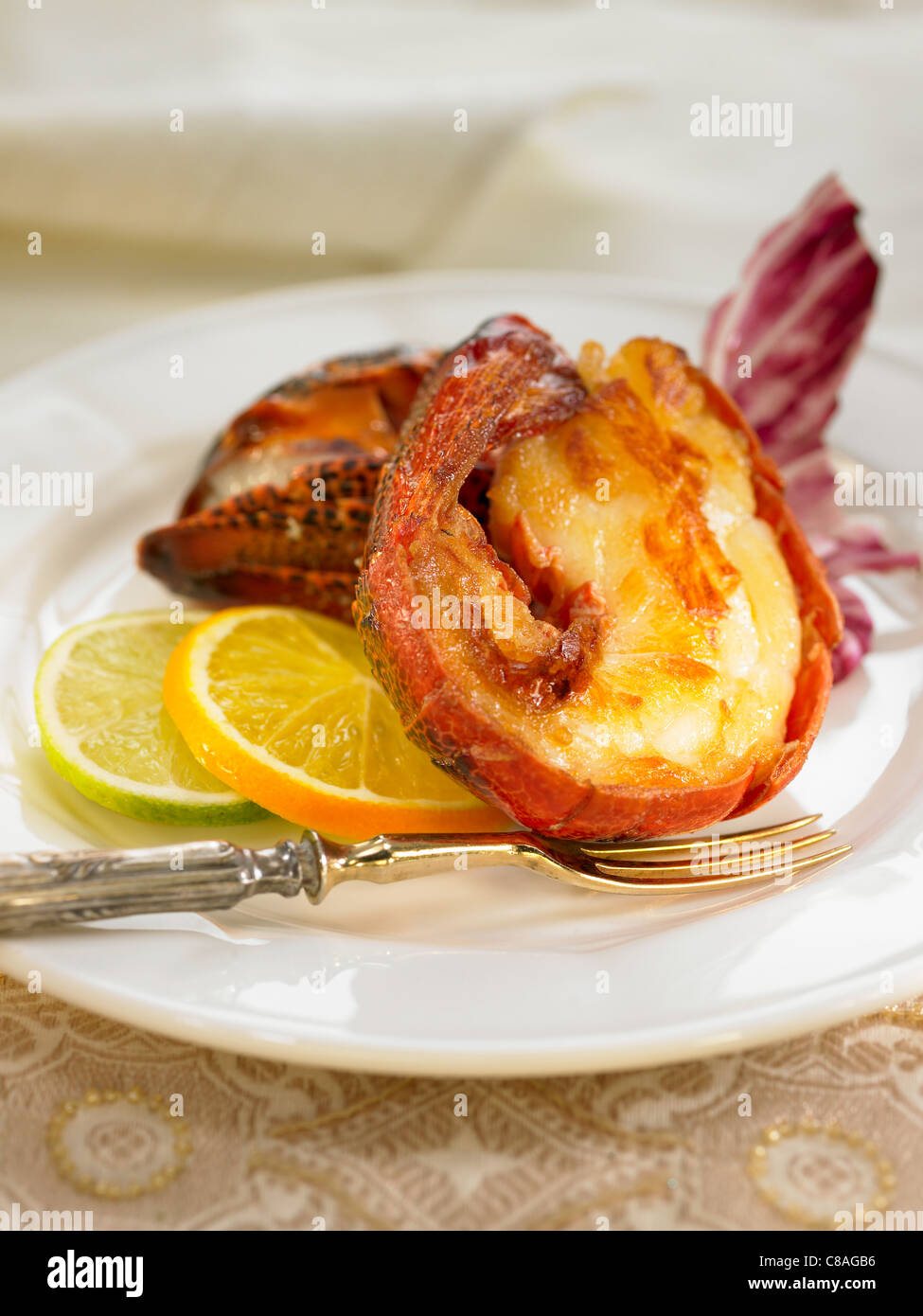 Gegrillte Languste Stockfoto