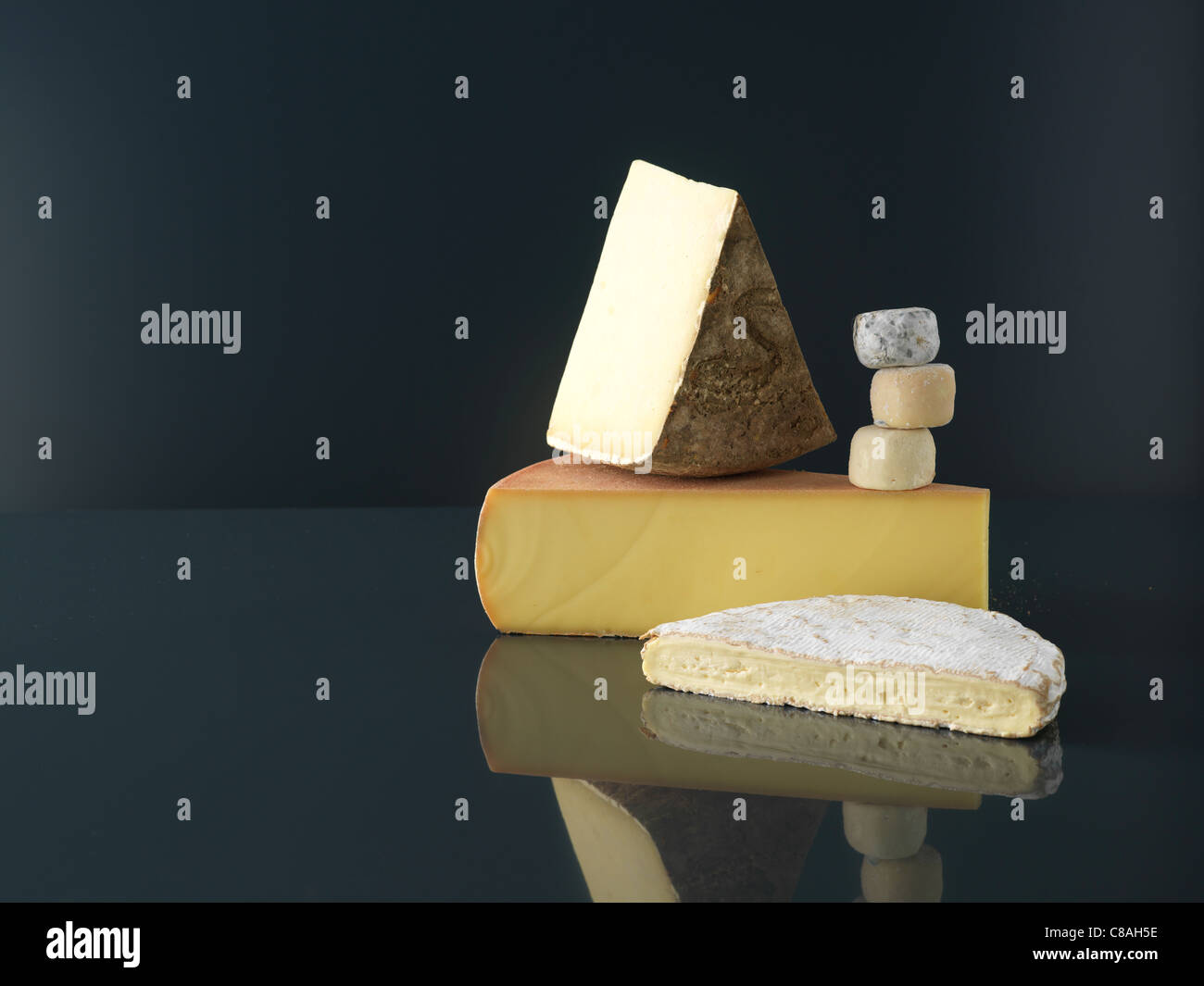 Käse-Komposition Stockfoto