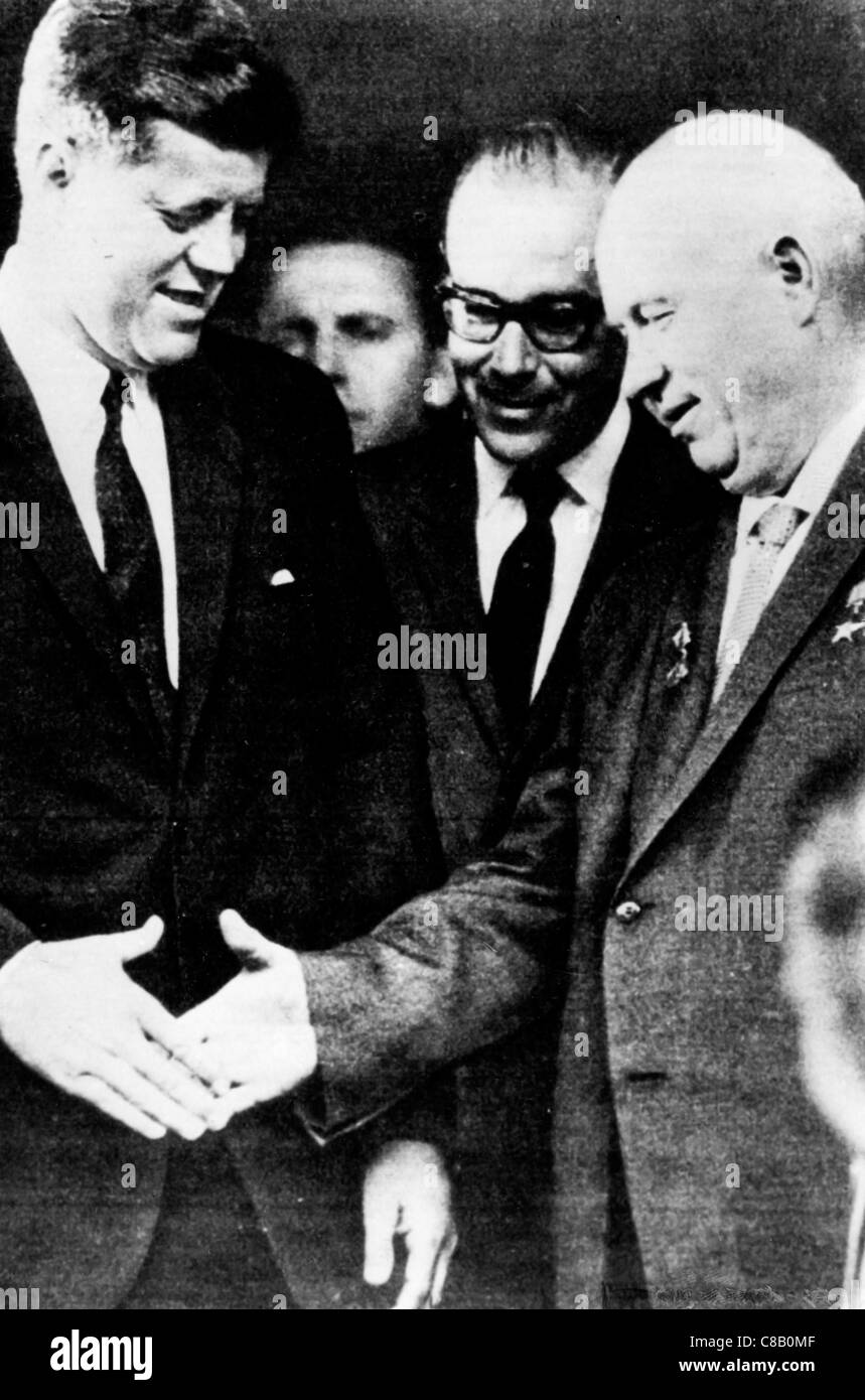 Kennedy-Chruschtschow treffen, Vienna, 1961 Stockfoto