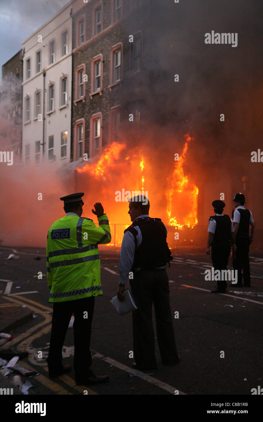 London Krawalle in Croydon Süd-London UK Stockfoto