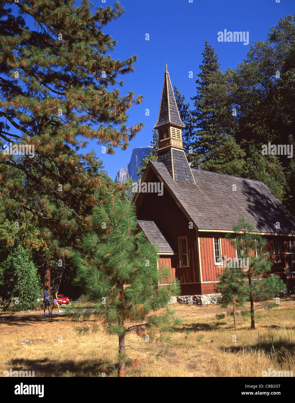 Die Kapelle im Yosemite Valley, Yosemite-Nationalpark, Kalifornien, Vereinigte Staaten von Amerika Stockfoto