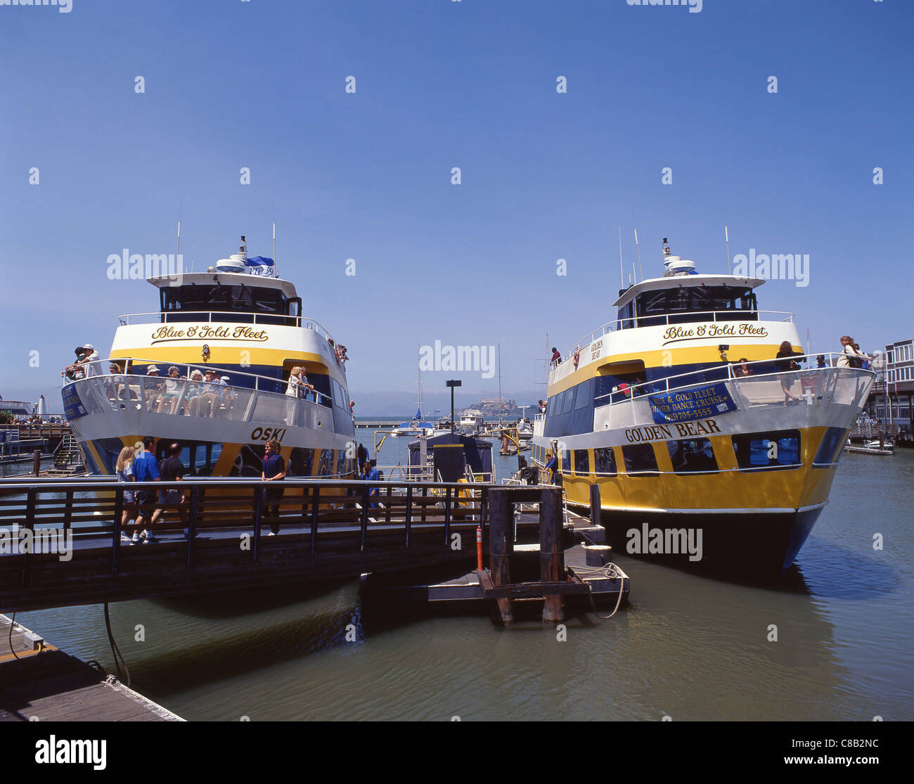 Bay Cruise Ferry Terminal, Pier 39, San Francisco, California, Vereinigte Staaten von Amerika Stockfoto