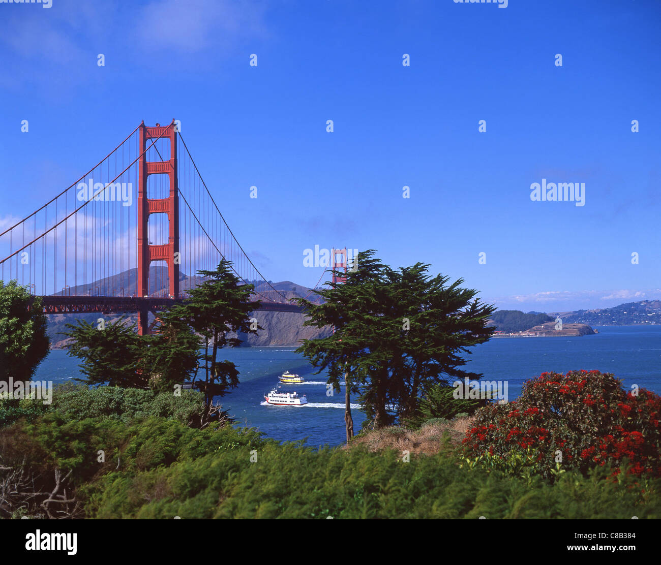 Golden Gate Bridge, San Francisco Bay Area, San Francisco, California, Vereinigte Staaten von Amerika Stockfoto