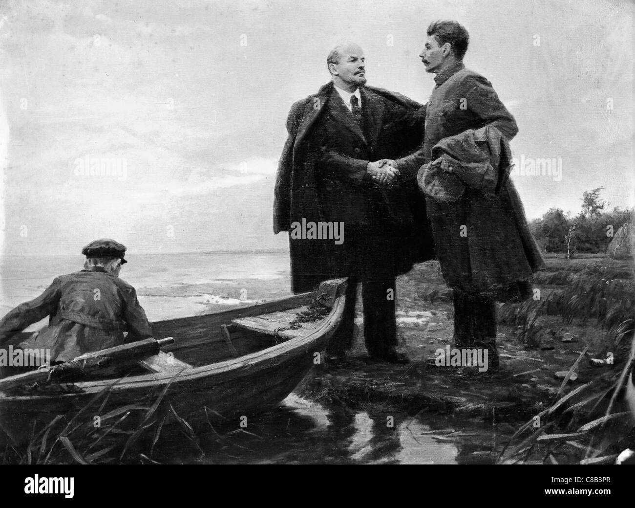 Vladimir Lenin und Iosif Stalin Stockfoto