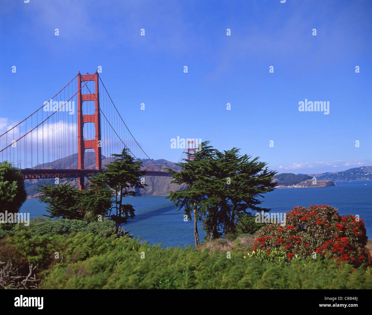 Golden Gate Bridge, San Francisco Bay Area, San Francisco, California, Vereinigte Staaten von Amerika Stockfoto