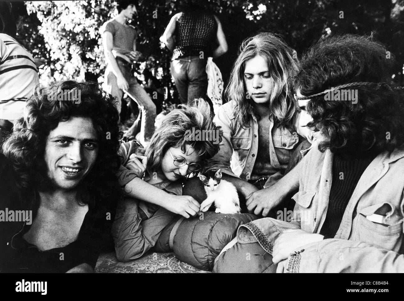 Treffen der Jugendlichen in Rom, 1975 Stockfoto