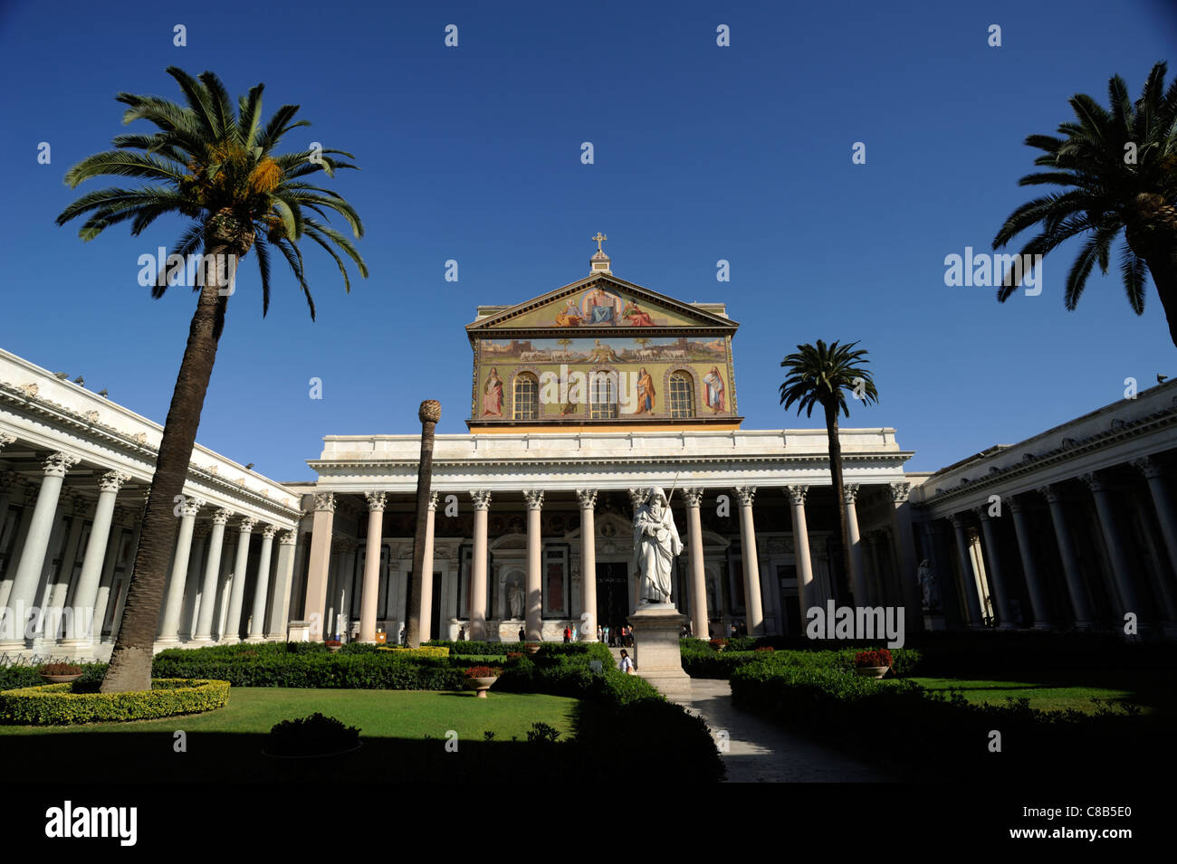 Italien, Rom, Basilika di San Paolo fuori le Mura Stockfoto