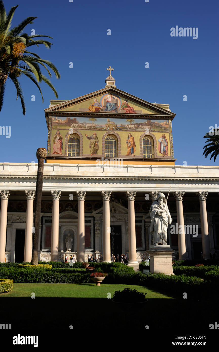 Italien, Rom, Basilika di San Paolo fuori le Mura Stockfoto