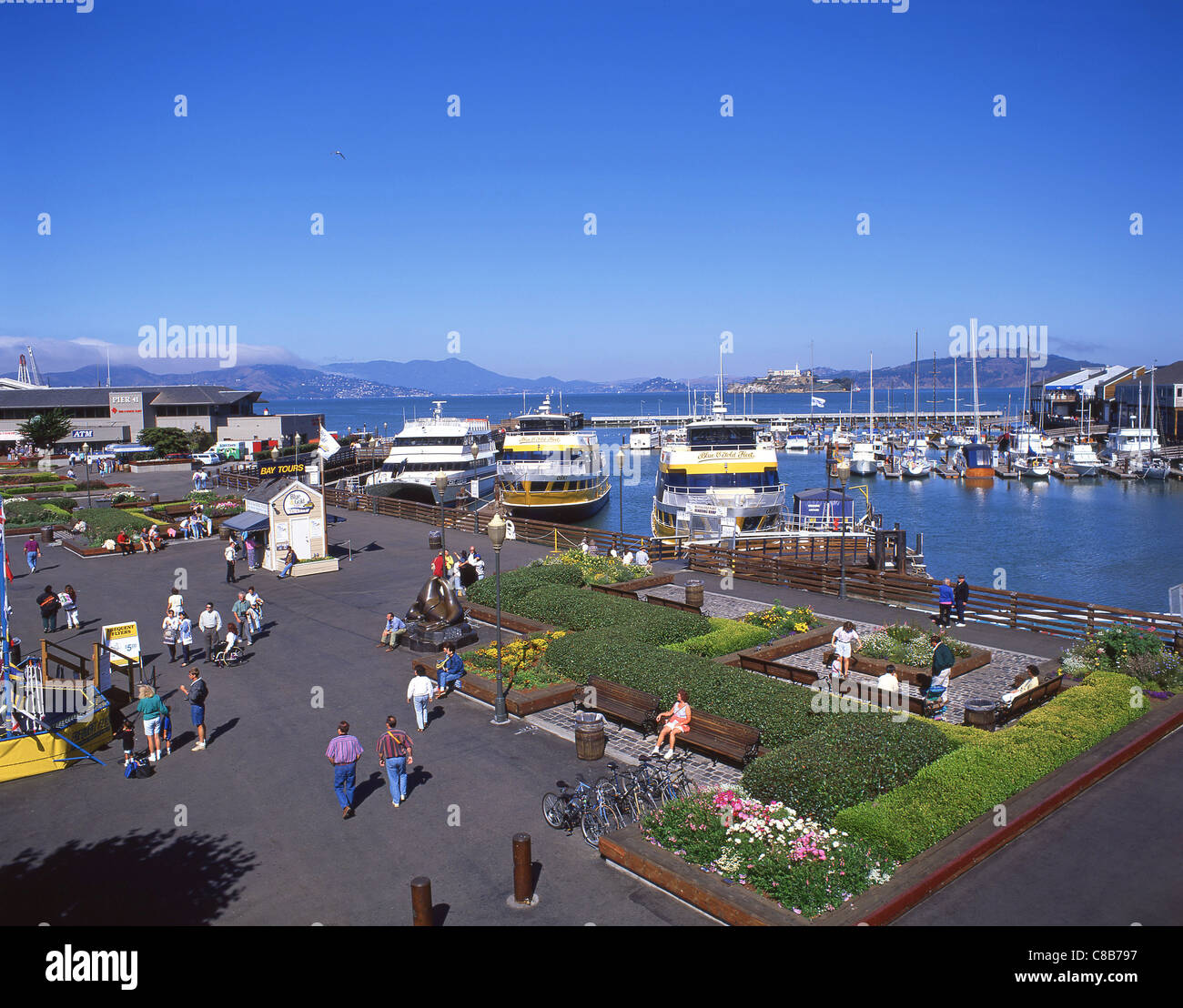 Pier 39, San Francisco, California, Vereinigte Staaten von Amerika Stockfoto