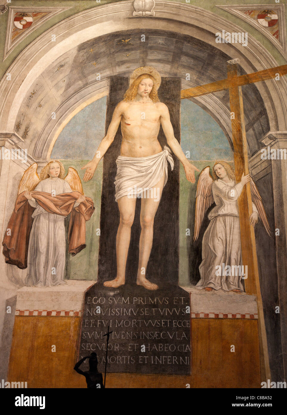Mailand - Christus auferstanden von Bergognone in Sant Ambrogio Kirche Stockfoto
