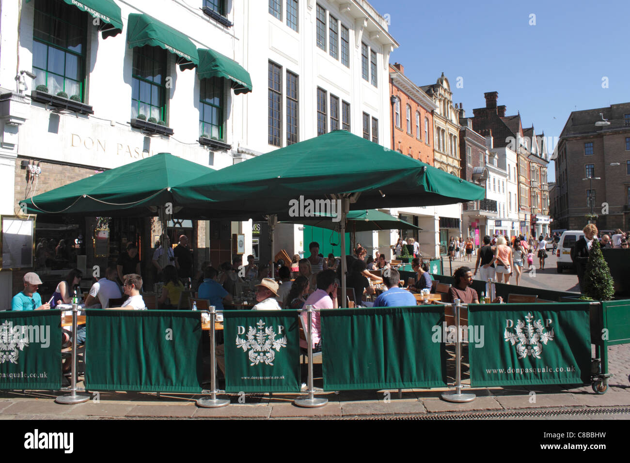 Don Pasquale italienische Restaurant Cambridge Stockfoto