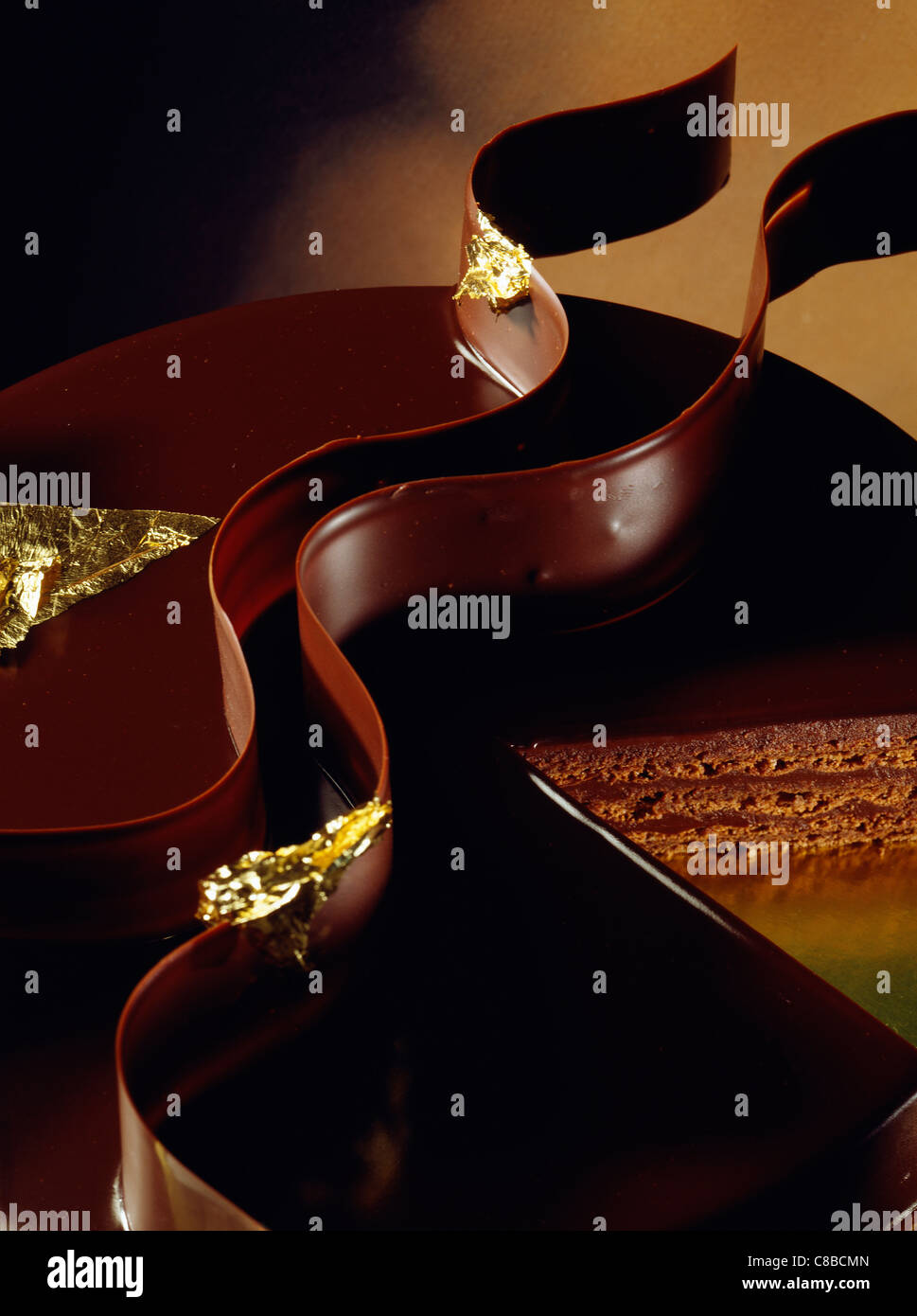 Schokolade Kuchen Stockfoto