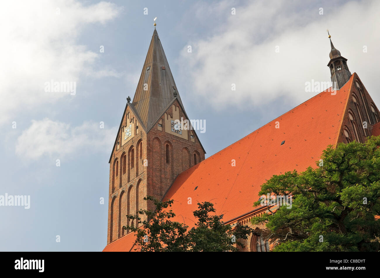 Die Marienkirche (Marienkirche) in Barth, Mecklenburg-Vorpommern, Deutschland. Stockfoto
